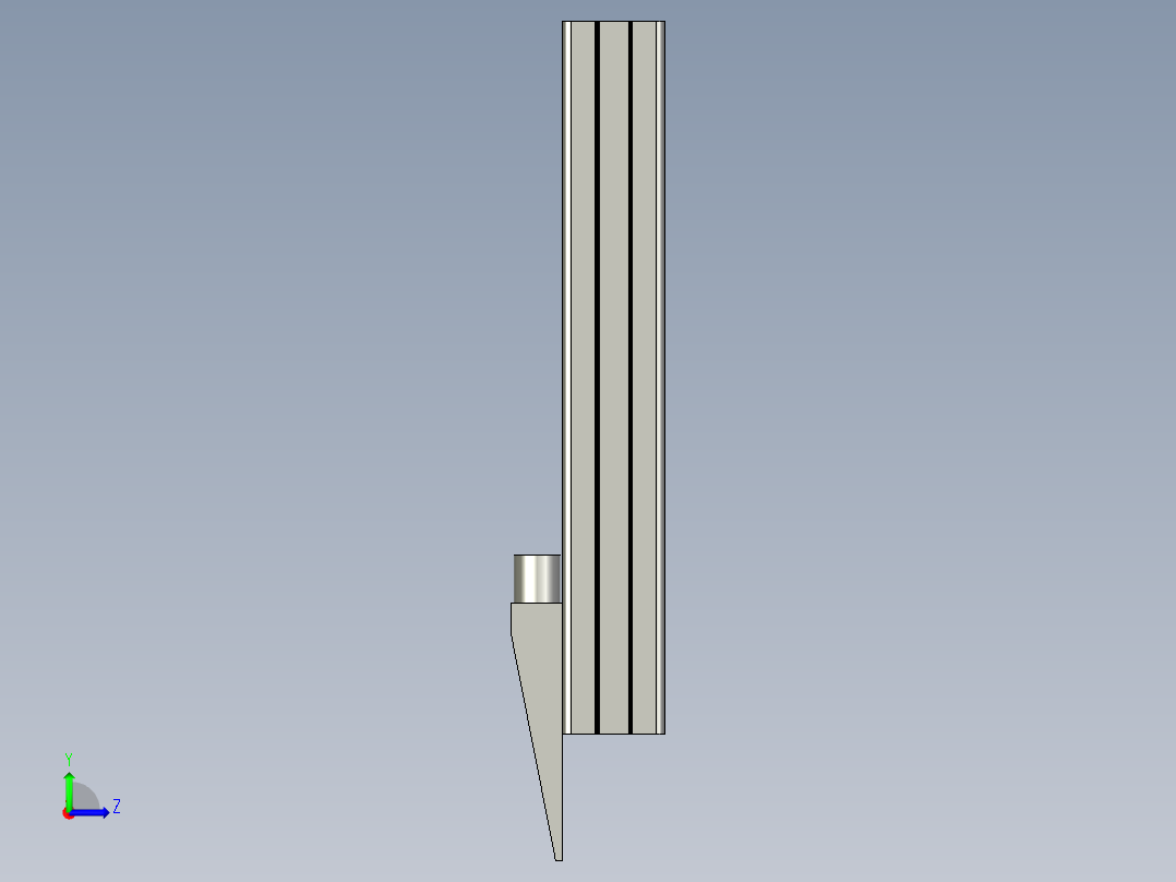 吹气组合左视图