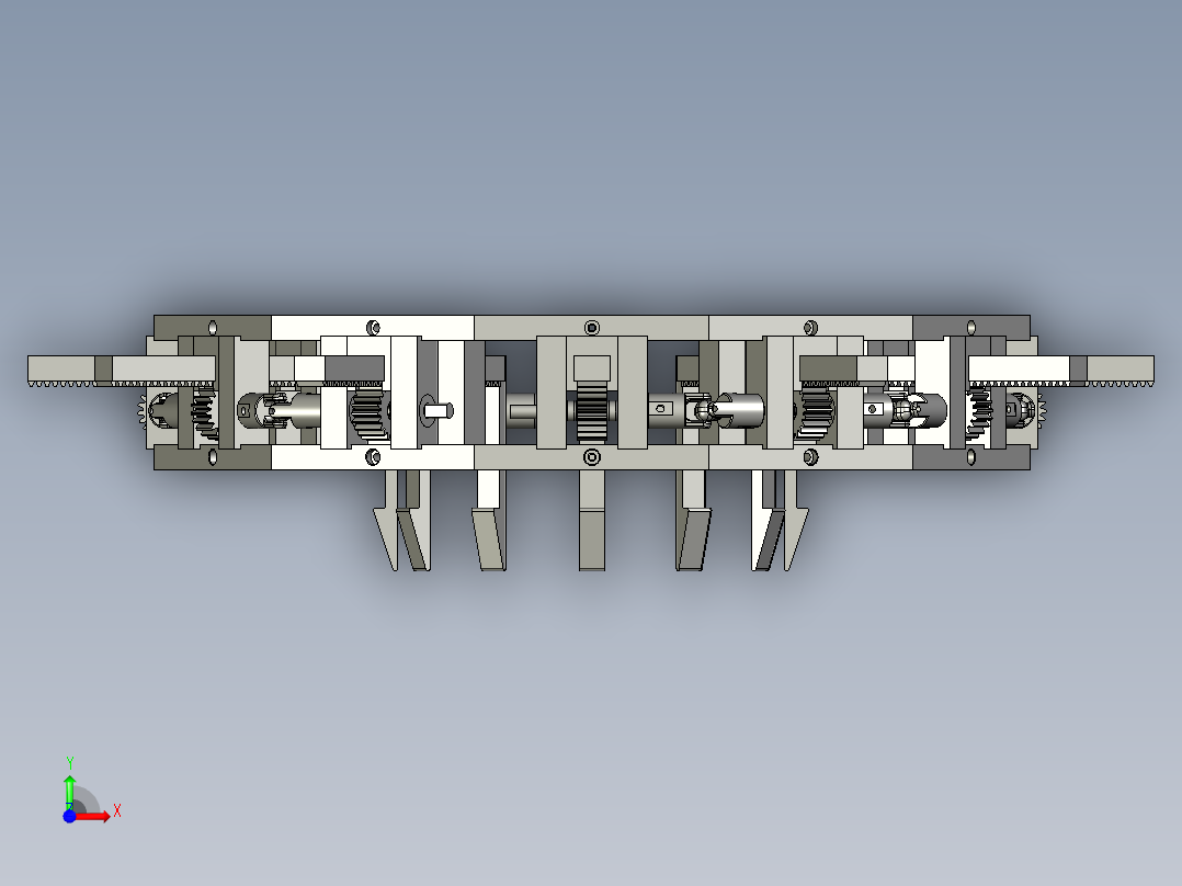 圆形张紧器夹紧器前视图