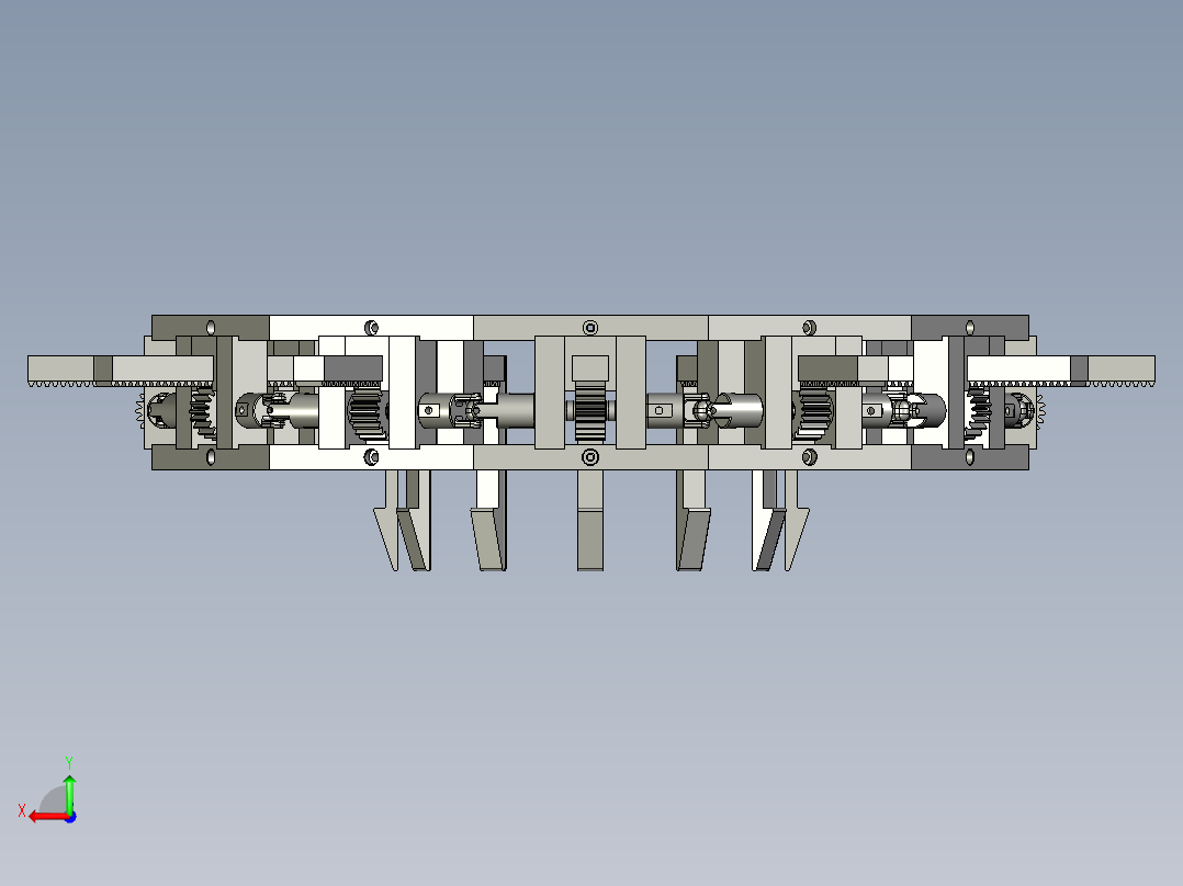 圆形张紧器夹紧器后视图