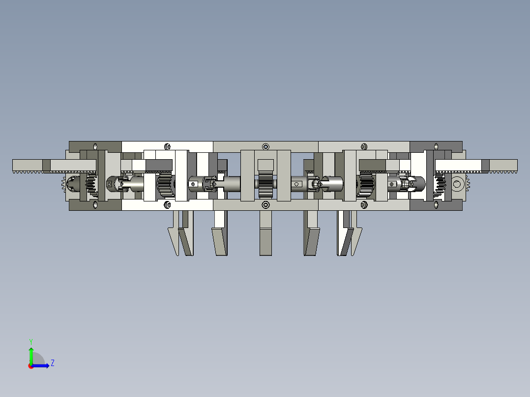 圆形张紧器夹紧器左视图