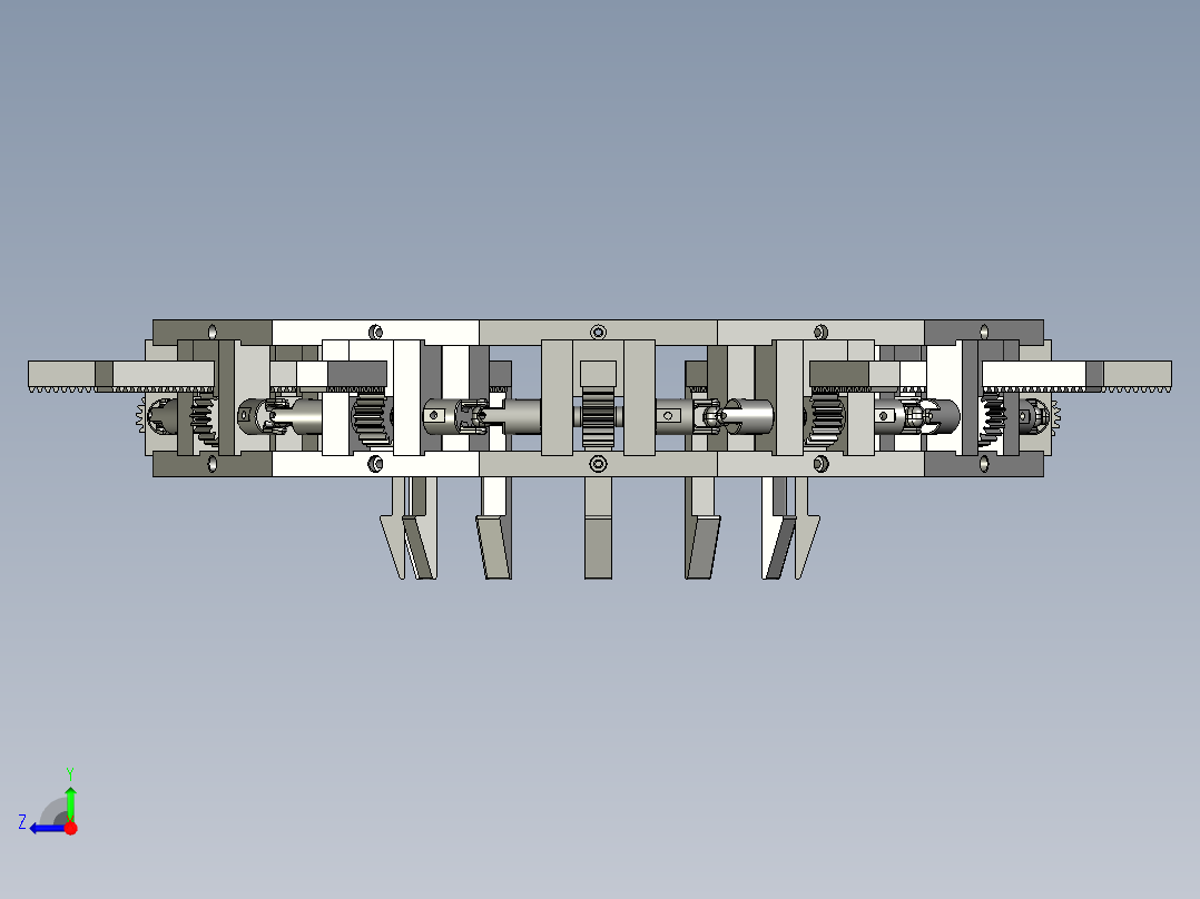 圆形张紧器夹紧器右视图