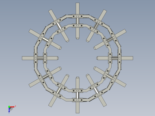 圆形张紧器夹紧器俯视缩略图