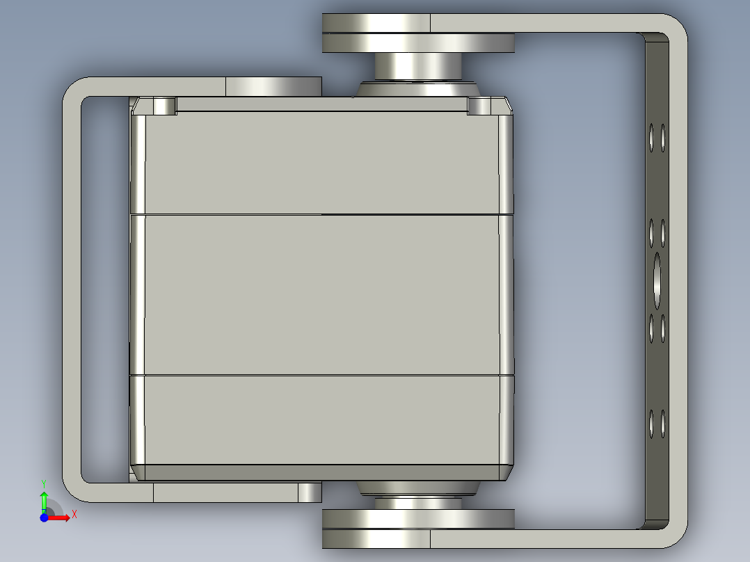 rds3115-3d舵机云台前视图