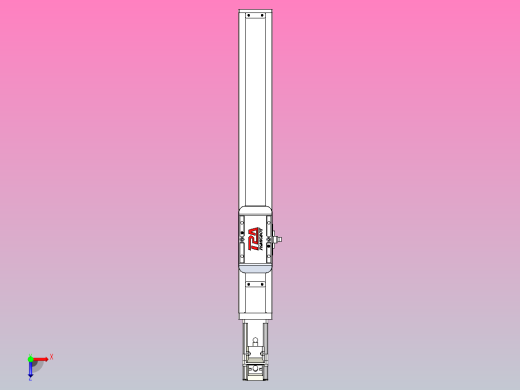 滚珠丝杠直线轴带导轨全封闭TPA-HCR-50S-1210C-L260-M-C-P10-N3俯视缩略图