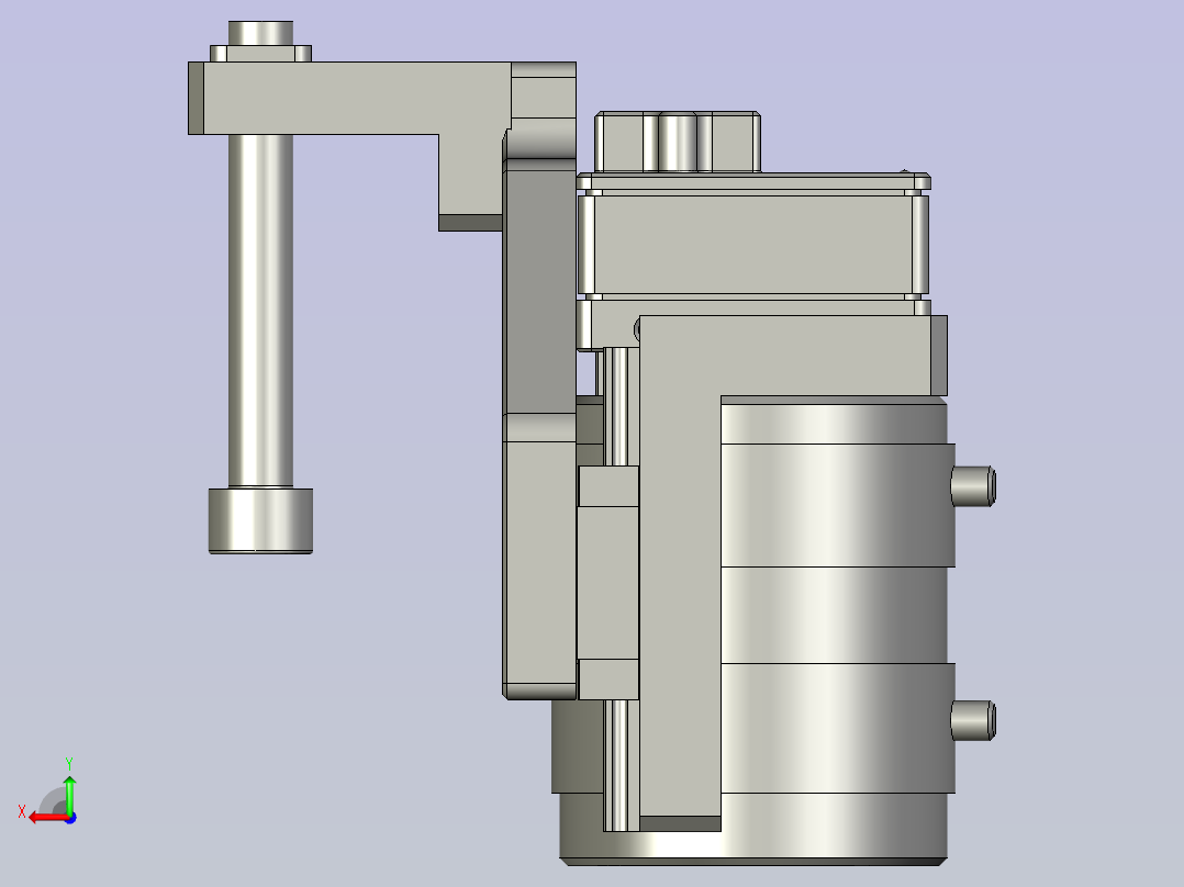 相机调节组后视图