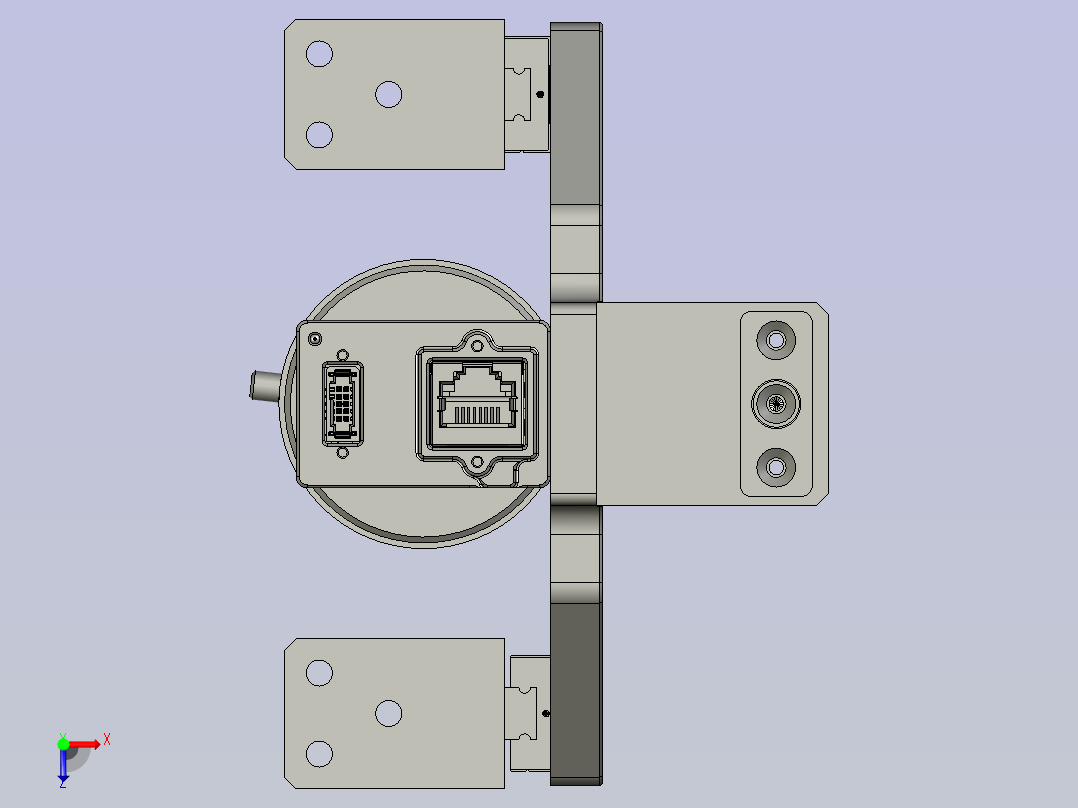 相机调节组俯视图