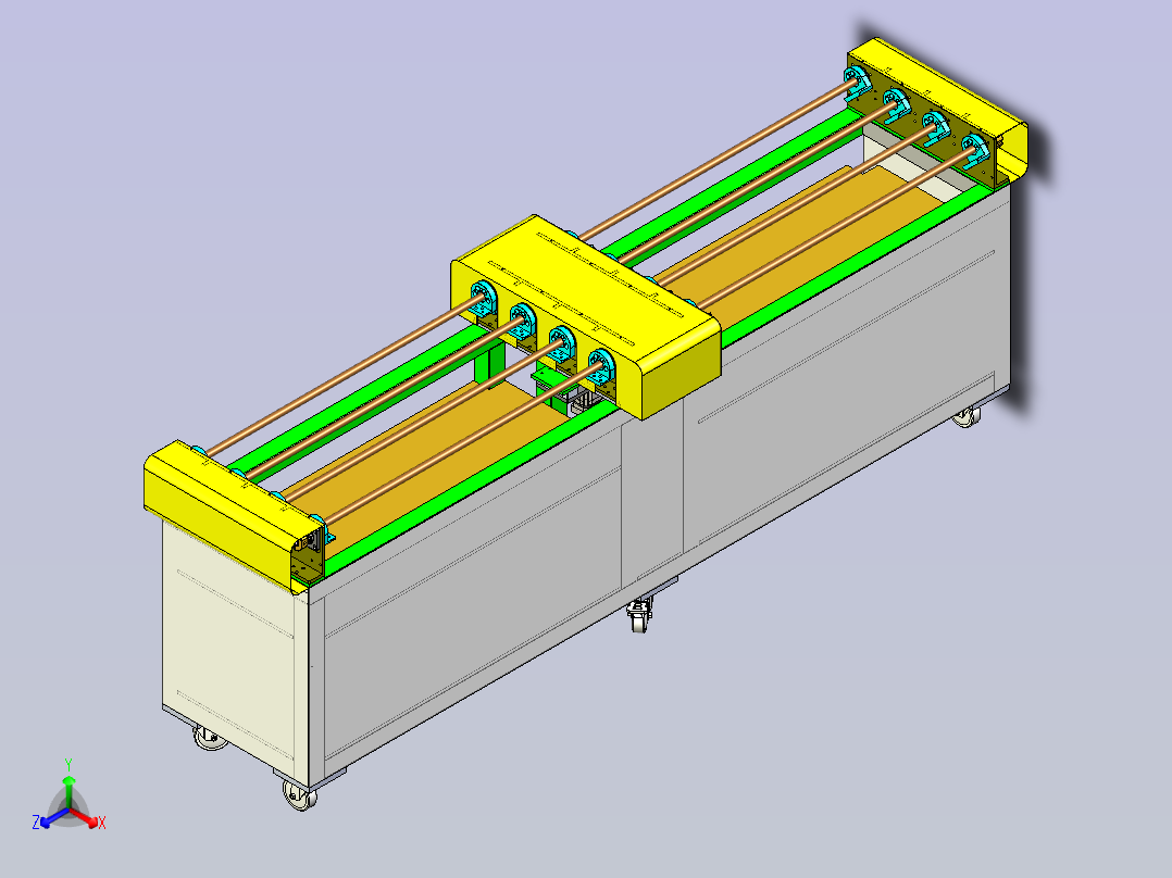 自动旋转烧烤机器主视图