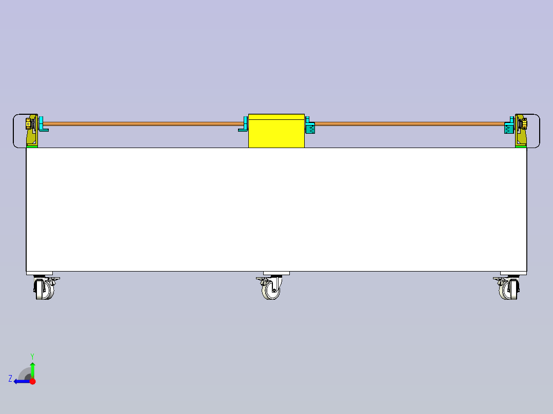 自动旋转烧烤机器右视图