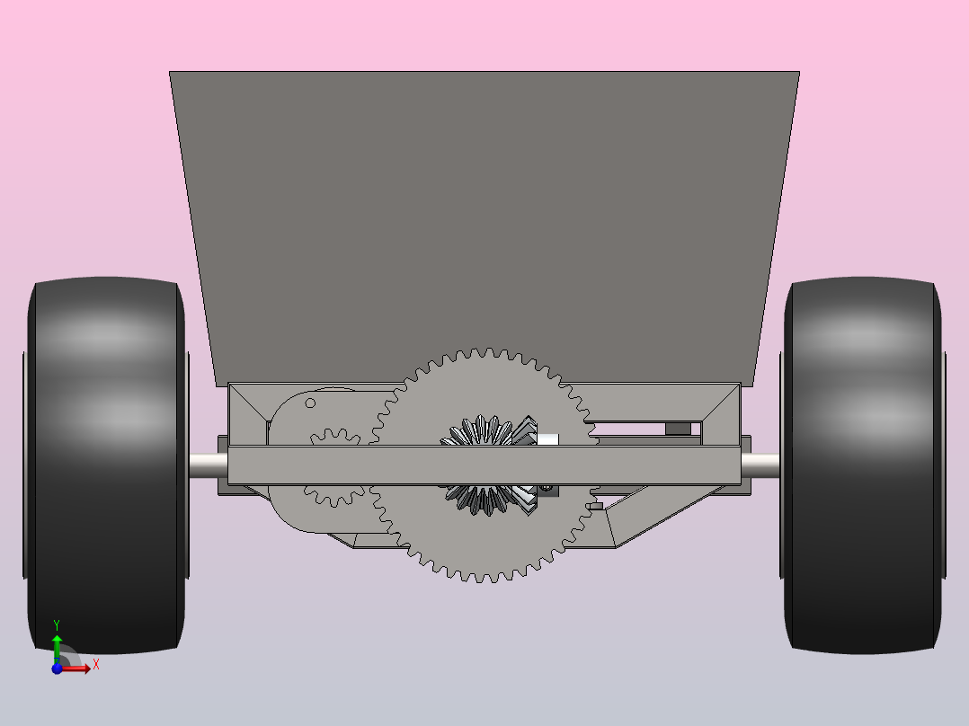 多用途车比例模型4x4双铰链转向前视图