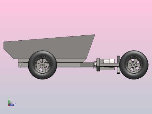 多用途车比例模型4x4双铰链转向左视缩略图