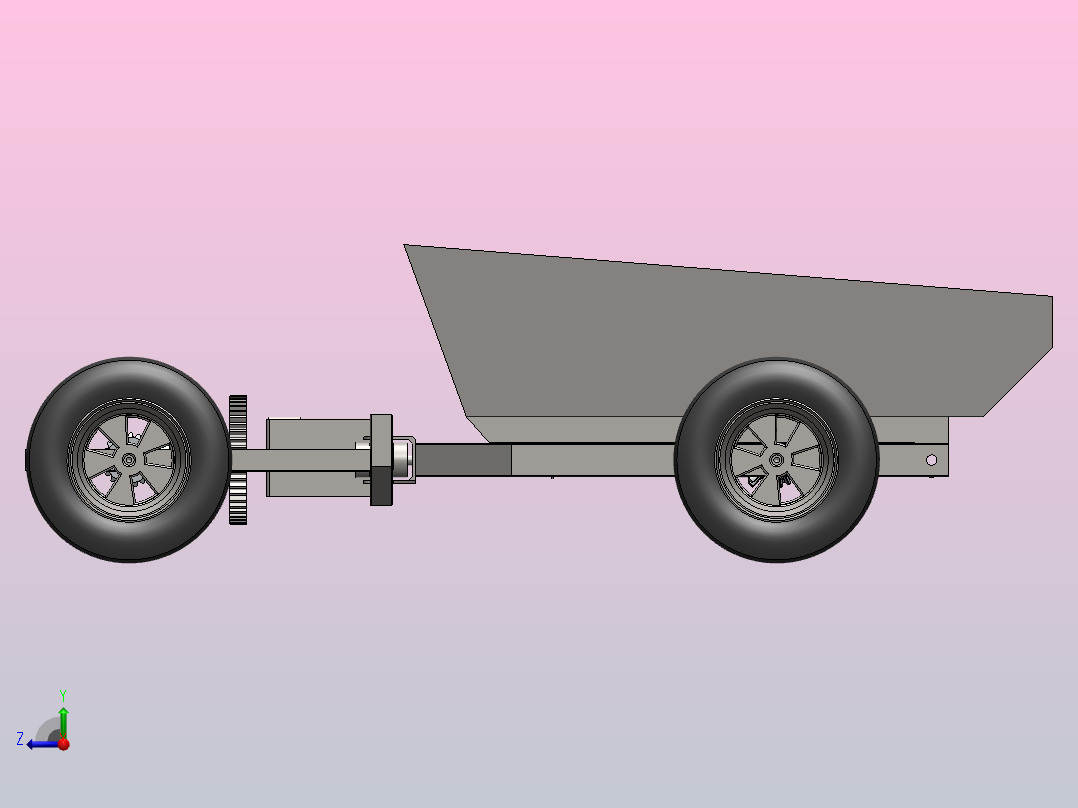 多用途车比例模型4x4双铰链转向右视图