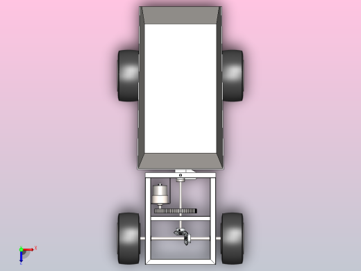 多用途车比例模型4x4双铰链转向俯视缩略图
