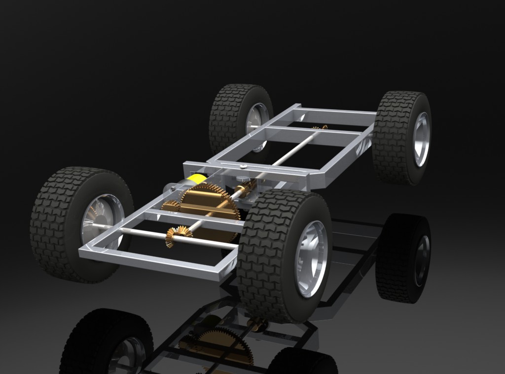 多用途车比例模型4x4双铰链转向