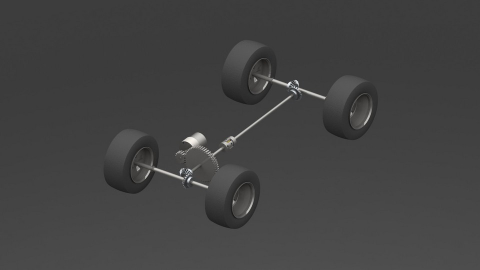 多用途车比例模型4x4双铰链转向