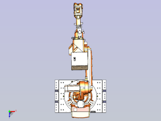 一款大型机械手3D模型俯视缩略图