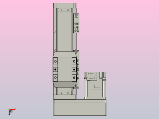 滚珠丝杠直线轴内置导轨TPA-GCR-65-1610C-L100-ML-M40-N3俯视缩略图