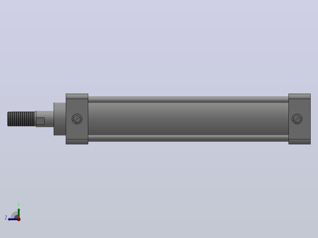 双作用气缸（XQGA（B）系列）[XQGBKn-SD-50×200]右视图