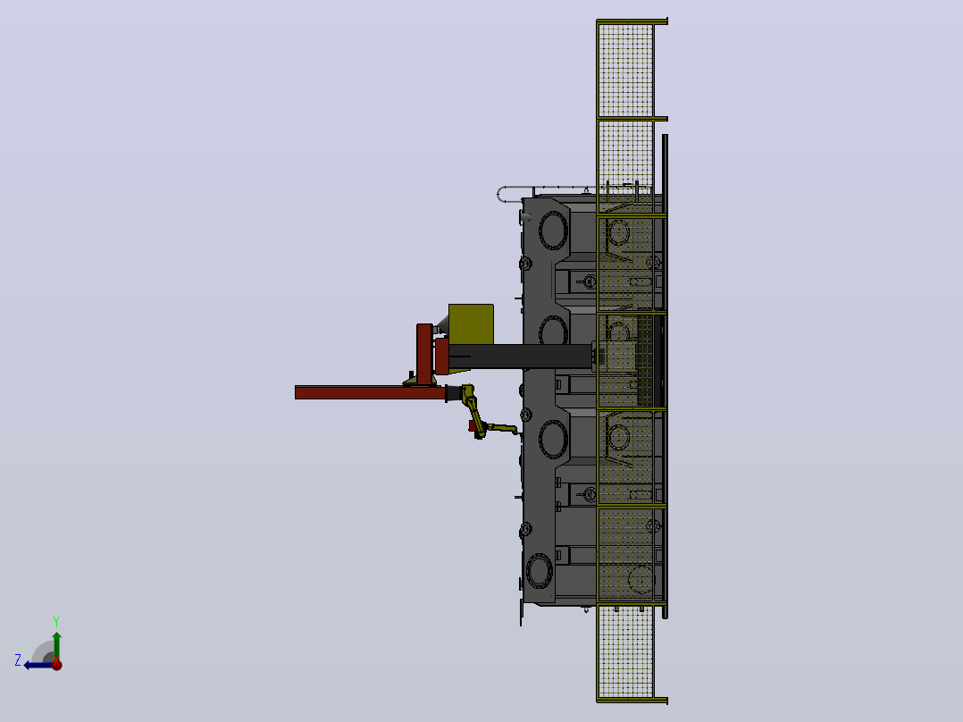 大油箱龙门机器人焊接工作站 右视图