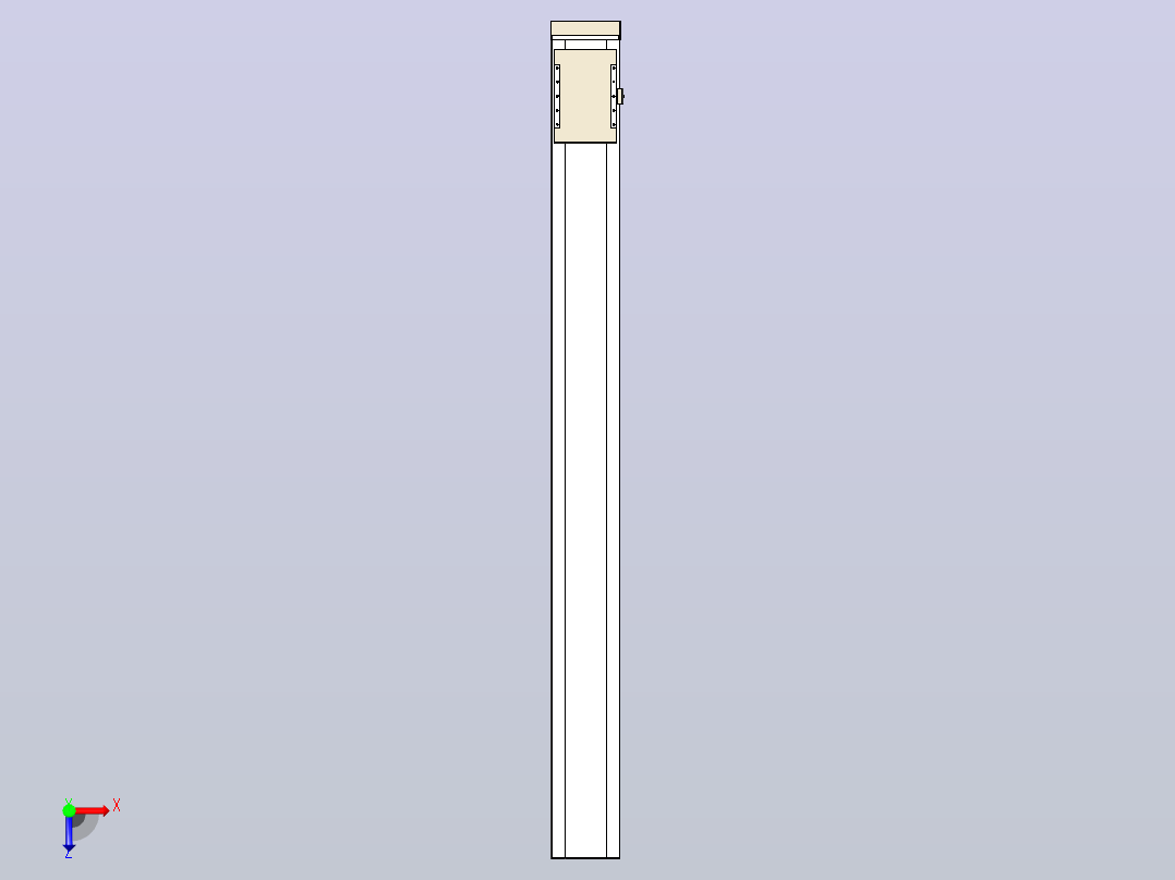 滚珠丝杠直线轴带导轨全封闭TPA-HCR-220D-3210C-L2250-MP-C-P1K-N3俯视图