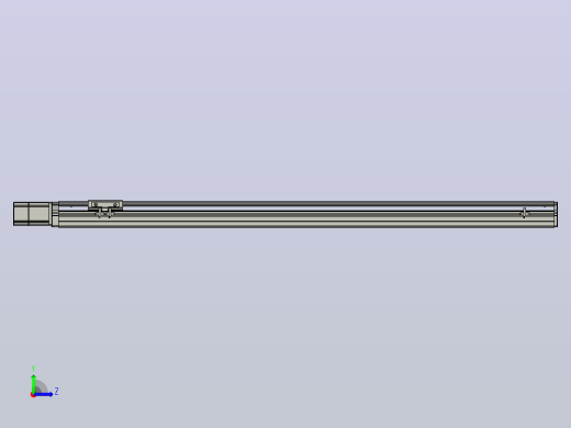 SYS12-BC-1050-200W滚珠花健、支撑座、滚珠丝杠、交叉导轨、直线模组.STEP左视缩略图