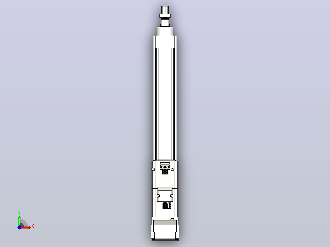 轻载电动缸TPA-ESR40-1210C-L250-MR-W-P40-C3前视图