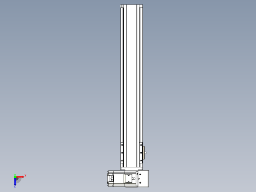 皮带直线轴半封闭可选导轨TPA-HNB-85S-90-L450-RU-C-P20-N3俯视缩略图