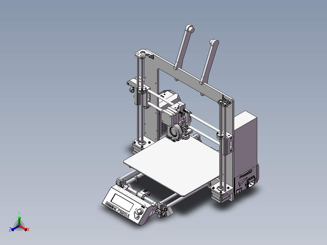 rusa-i3-mk2-3d打印机主视图