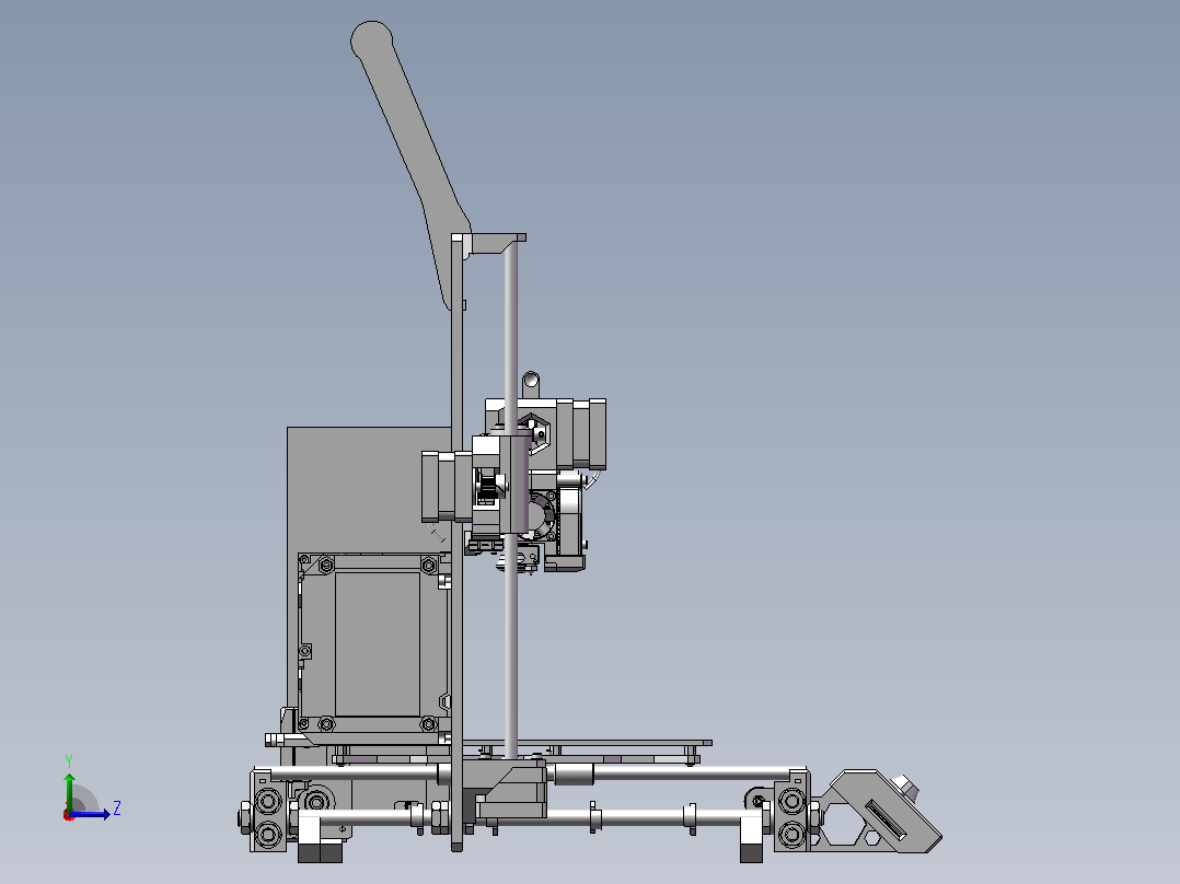 rusa-i3-mk2-3d打印机左视图