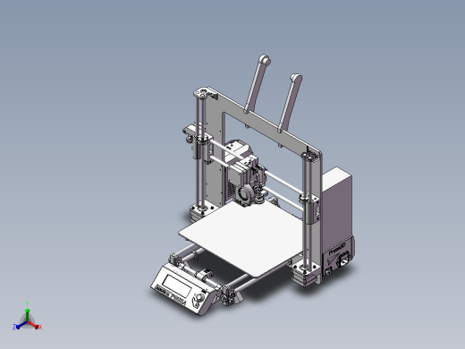 rusa-i3-mk2-3d打印机正等轴测缩略图
