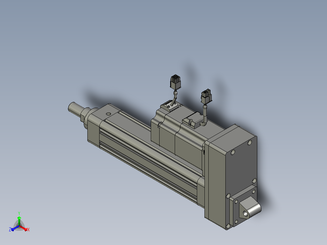 轻载电动缸TPA-ESR50-1610C-L150-MR-CA-W-P40-C3主视图