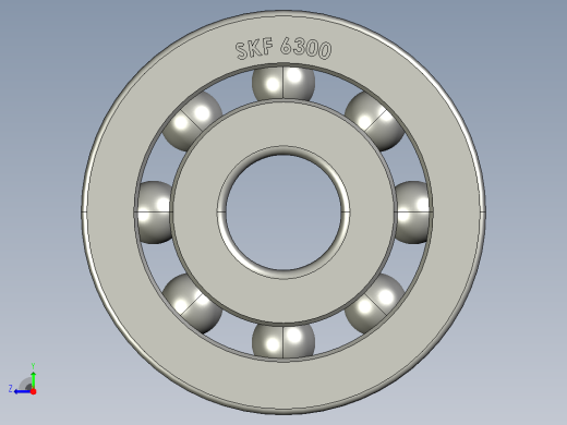 10毫米轴承SKF 6300 (RS 286-8145)右视缩略图