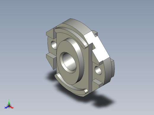 典型零件的数控编程及加工仿真（cad+ug+说明书）正等轴测缩略图