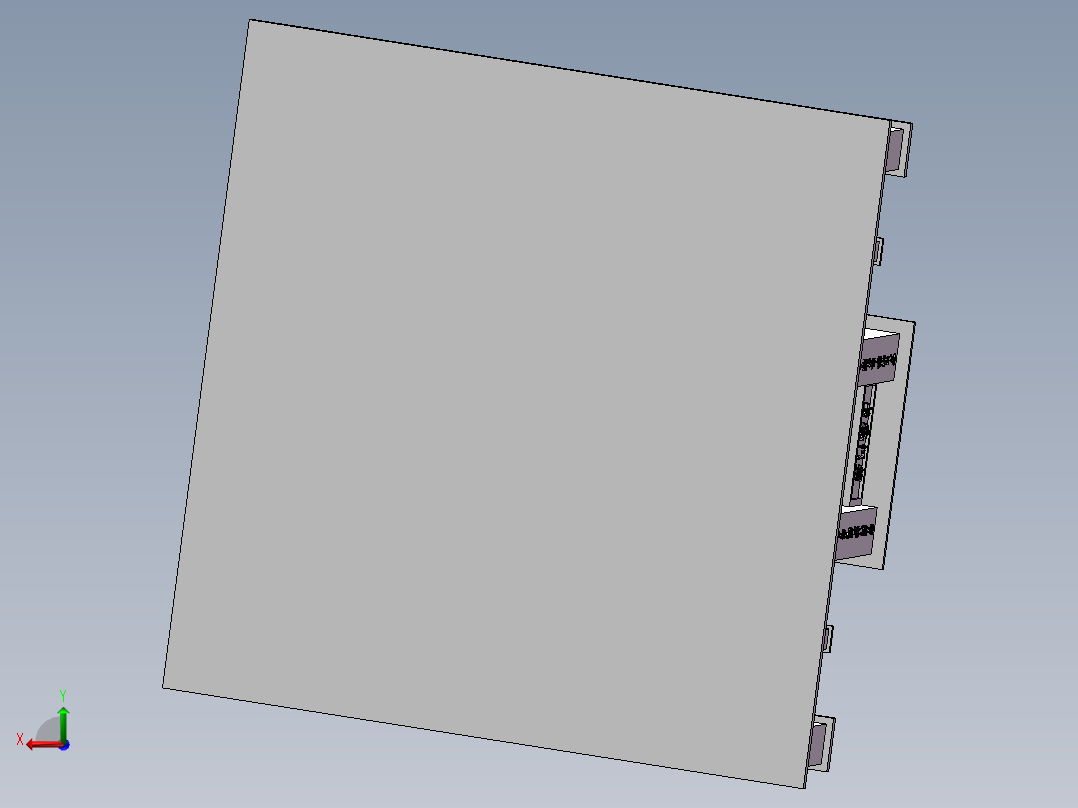 双幢别墅庭院后视图