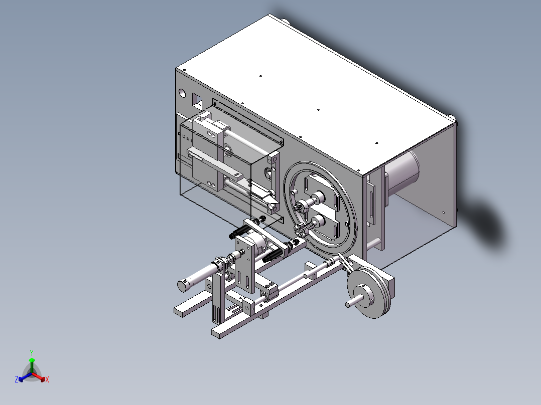 自动双轴包胶机sw18可编辑正等轴测图