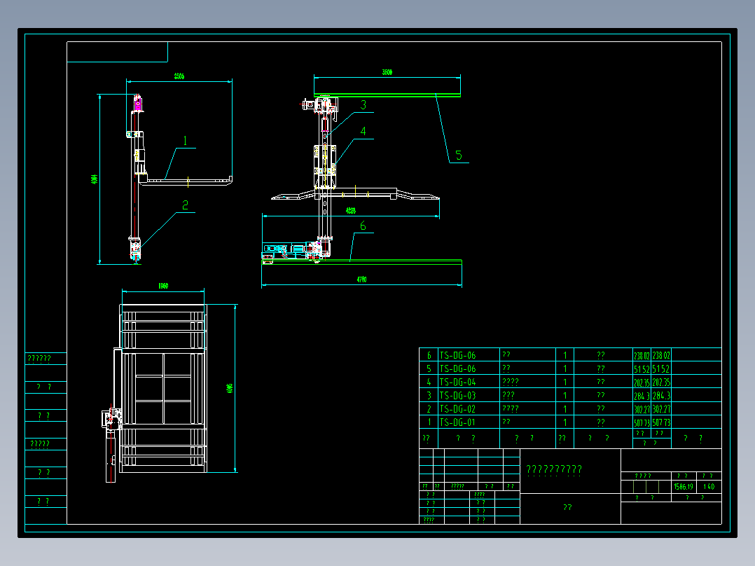 无避让立体车库单轨型CAD图纸