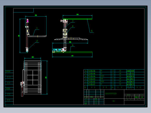 无避让立体车库单轨型CAD图纸