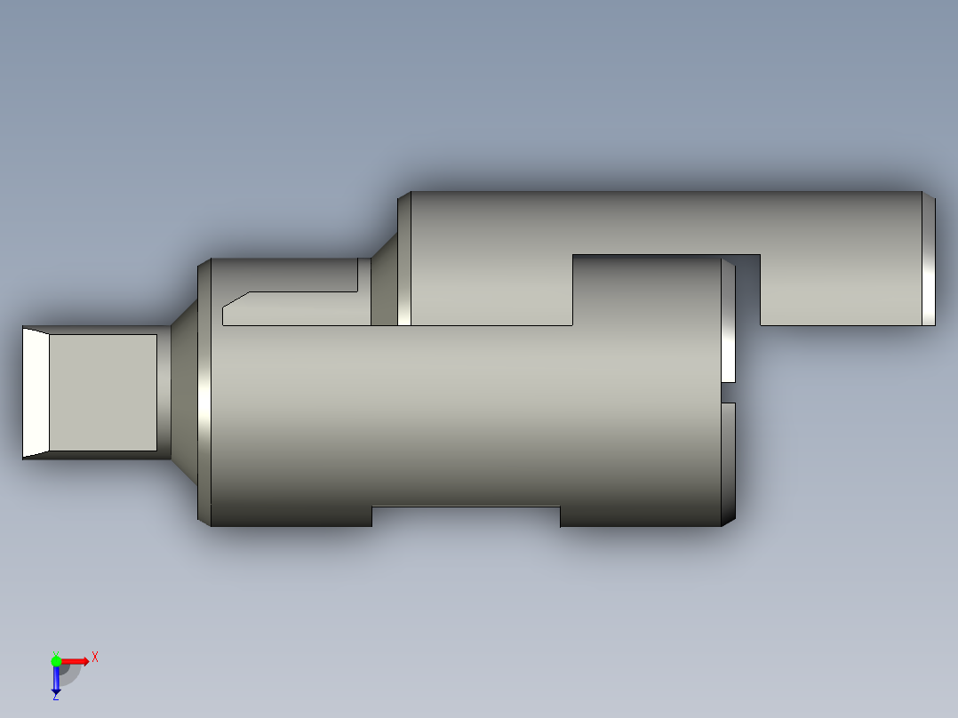 高频电磁阀转轴俯视图