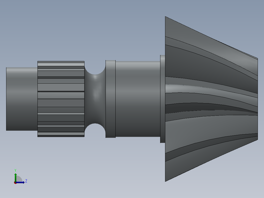 锥齿轮设计左视图