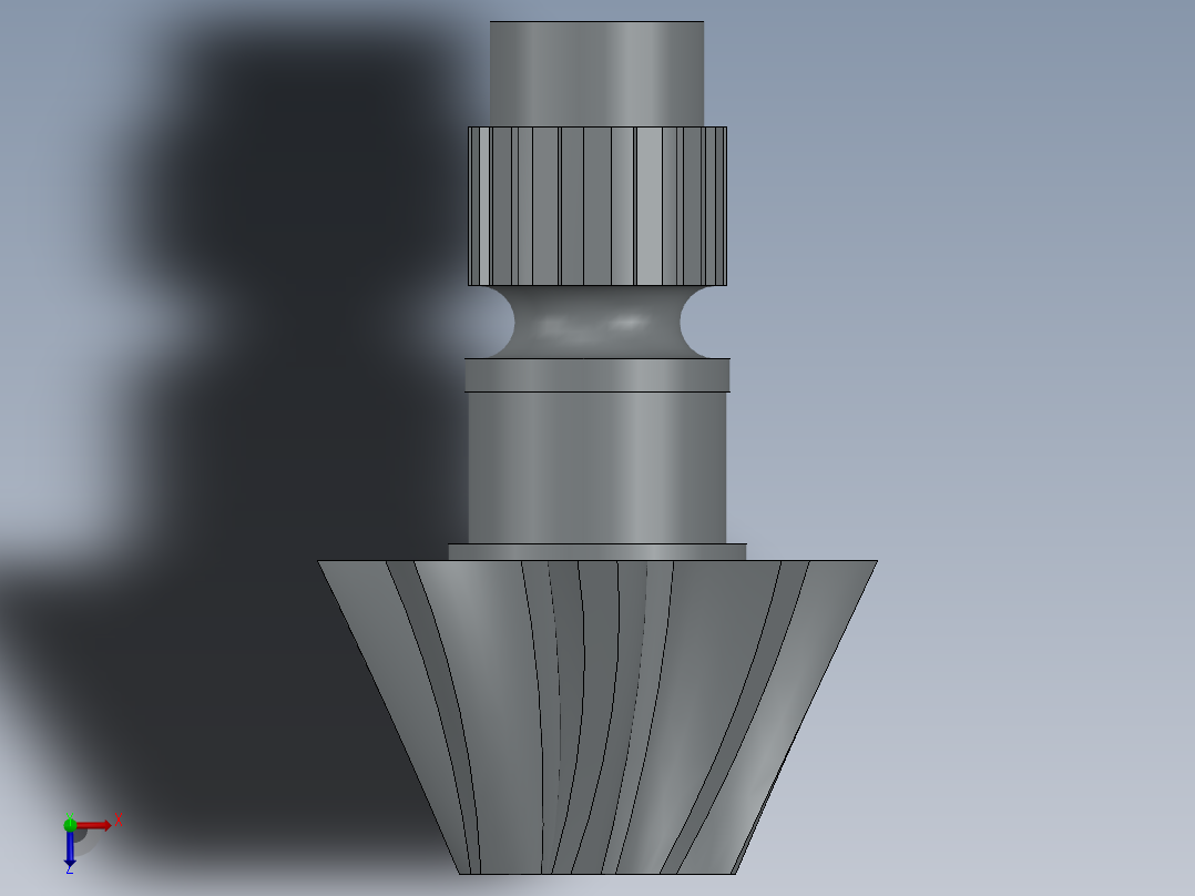 锥齿轮设计俯视图