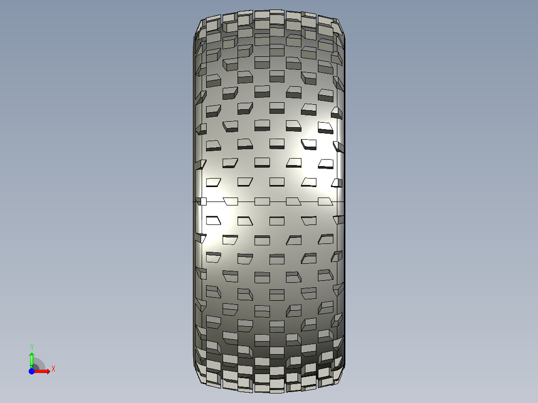 SOLIDWORKS 轮胎3D模型前视图
