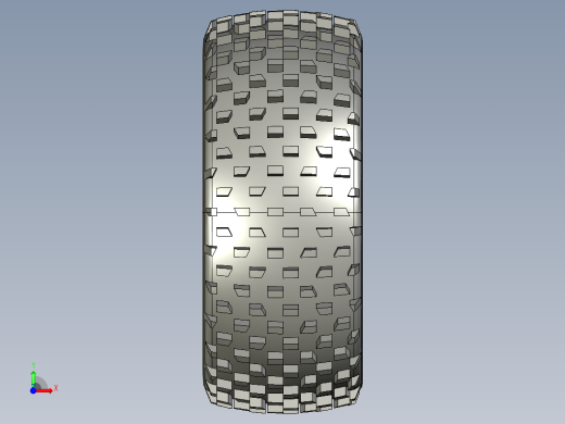 SOLIDWORKS 轮胎3D模型前视缩略图