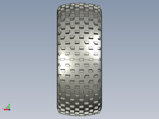 SOLIDWORKS 轮胎3D模型后视缩略图