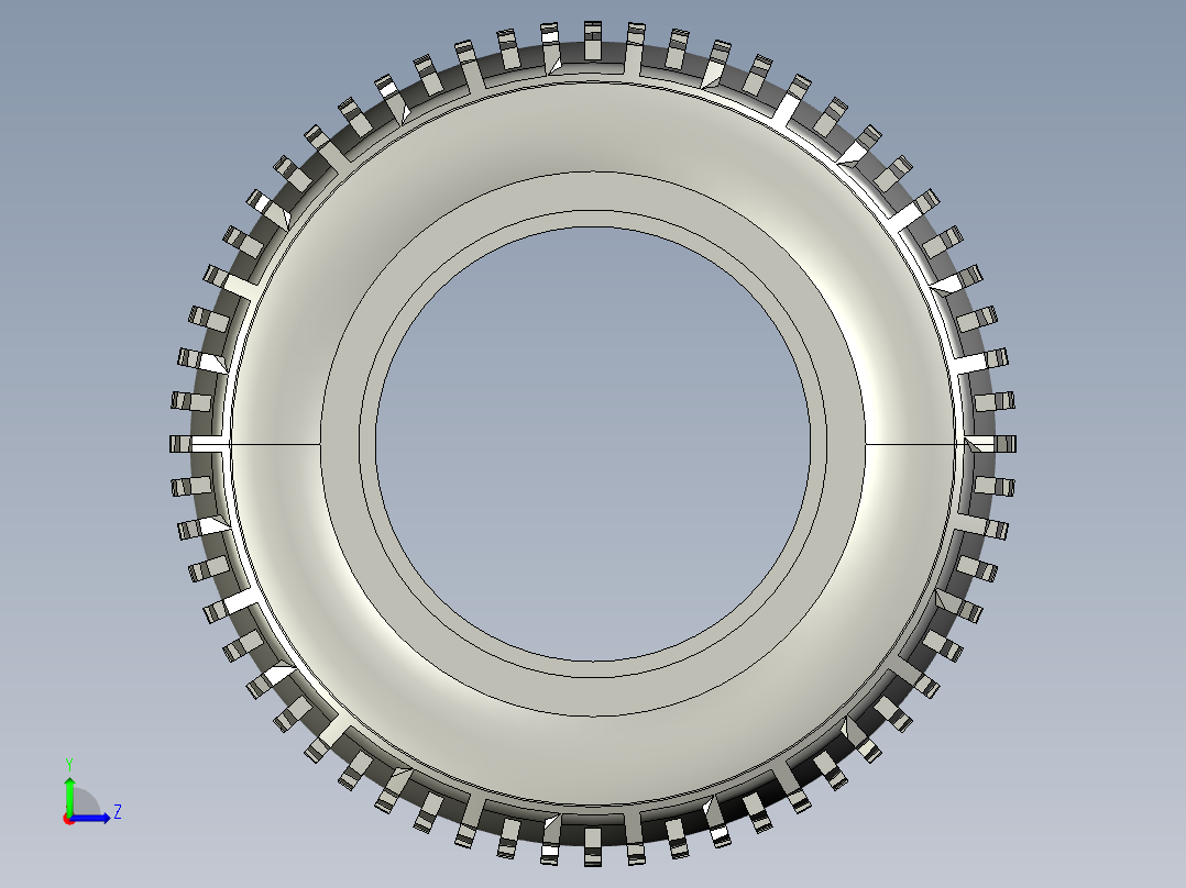 SOLIDWORKS 轮胎3D模型左视图