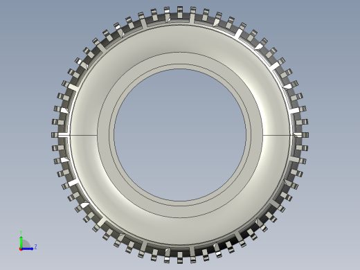 SOLIDWORKS 轮胎3D模型左视缩略图