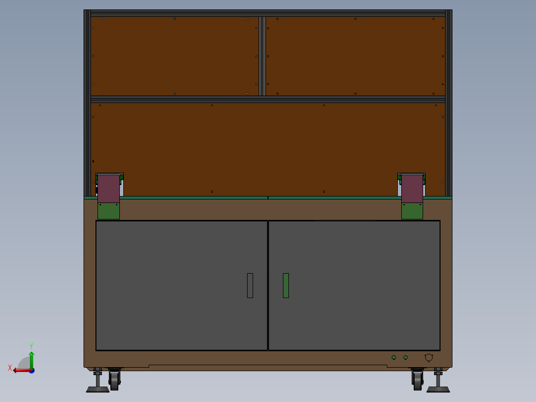 全自动三轴点胶机（STEP）后视图