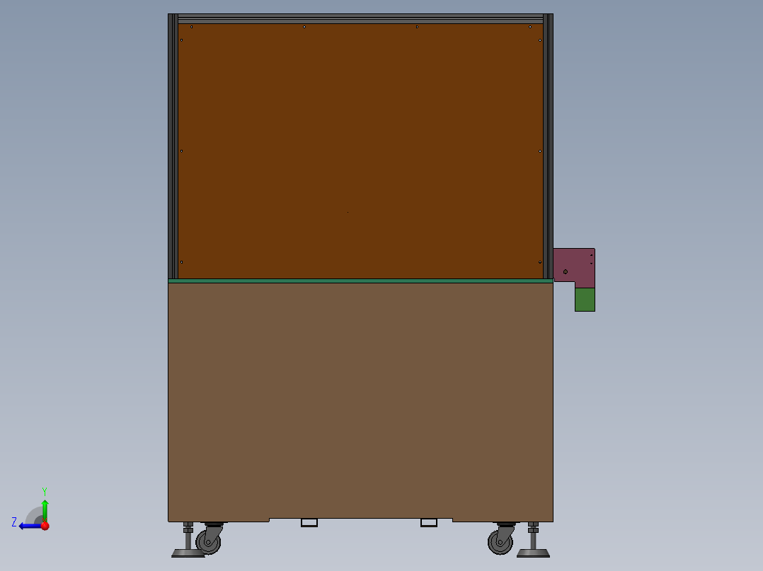 全自动三轴点胶机（STEP）右视图
