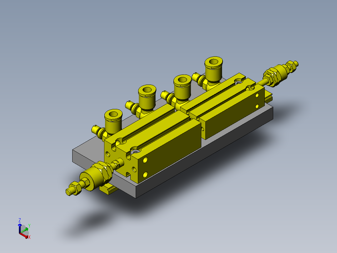 常用机械结构 (435)正等轴测图