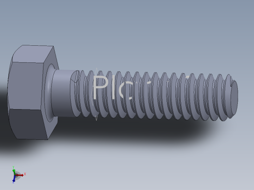 UNC 六角螺栓-Hex Bolt 0.250-20 x 1.000