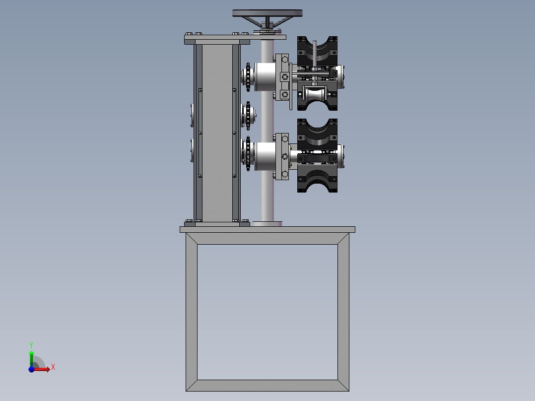 不锈钢管焊接机前视图