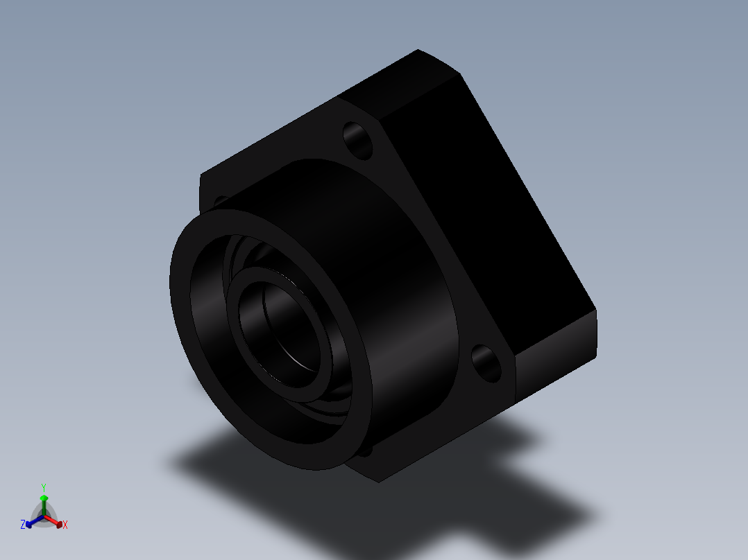 丝杆固定侧LEB01-30主视图